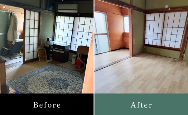 居室ビフォーアフターイメージ画像