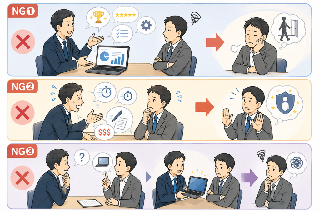 売れない営業のNG行動